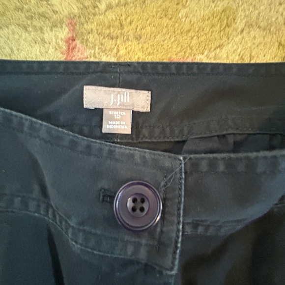 J. Jill Cotton Stretch High Rise Pants – Size 12 – Navy – EUC - Picture 5 of 6